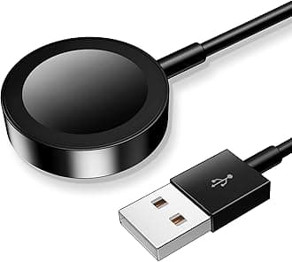 𝟐𝟎𝟐𝟔 𝐔𝐩𝐠𝐫𝐚𝐝𝐞𝐝 for Apple Watch Charger Magnetic Fast Charging Cable [Portable] Magnetic Wireless Charging Compatible with iWatch Series Ultra/10/9/8/7/6/SE/SE2/5/4/3-[1.6FT] Black