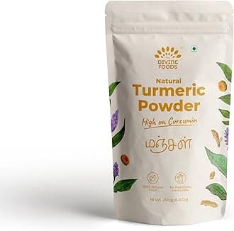 The Divine Foods Organic Turmeric Powder High Curcumin-500 Gm