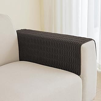 Muamar Couch Arm Covers Chair Arm Covers, Non Slip Sofa Arm Covers, Armrest Covers for Sofa, Furniture Covers Couch Protector 1pc(30x30inch, Coffee)