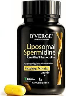 Liposomal Spermidine Supplement | Supports Autophagy, boosts longevity, immunity, and skin & heart vitality | 20 mg