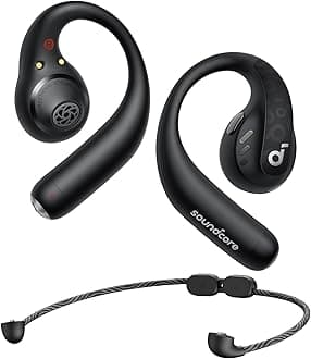 soundcore by Anker Aerofit Pro Open-Ear Headphones,Ultra Comfort,Secure Fit,Ergonomic Design,Rich Sound with Ldac,Bluetooth 5.3,Ipx5 Water-Resistant,46H Playtime,App Control,Wireless Over Ear Earbuds
