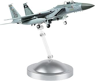 HANGHANG 1/100 Scale F-15 Eagle Fighter Attack Plane Metal Fighter Military Model Fairchild Republic Diecast Plane Model for Commemorate Collection or Gift
