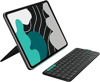 Flip Folio, Keyboard Case for iPad Pro 13-inch (M4 & M5) & iPad Air 13-inch (M2 & M3) (2024, 2025) - Protective & Stowable Bluetooth Keyboard Case, Multi-Device - Midnight Black
