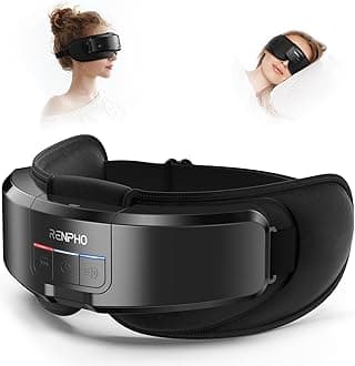 Eyeris Shift Eye Massager for Migraines, Heated Eye Massager & Sleep Mask for Relaxation, Birthday Gifts for Women/Men/Mom/Dad, Music Temple Fack Mask Massager, Improve Sleep