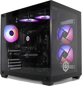 CyberPowerPC Luxe Gaming PC - AMD Ryzen 7 9800X3D, Nvidia RTX 5070, 32GB RAM, 1TB NVMe SSD, 650W PSU, Windows 11, Liquid Cooling, Ark