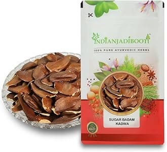 IndianJadiBooti Sugar Badam Kadwa - Kadua Badam - Sky Fruit - Almond, 900 Grams | (Pack Of 2)