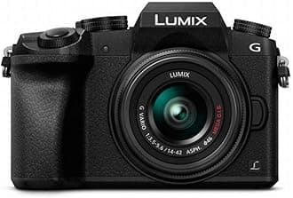 LUMIX G7 4K Digital Camera, with 14-42mm Mega O.I.S. Lens, 16 Megapixel Mirrorless Camera, 3-Inch LCD, DMC-G7KK (Black)