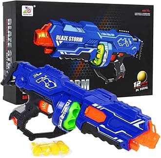 RamizBlaze Storm - Battery Operated Soft Ball Gun, Semi Automatic Soft Bullet Gun