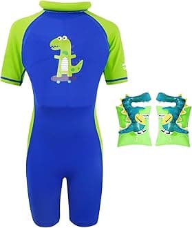 GogokidsFloatation Swimsuit for Boys Girls, Kids One Piece Swimwear for Swimming Trainer, Toddler Bathing Suit
