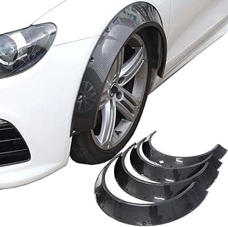 Kyostar New School 4Pcs 840mm Universal Car Fender Flares Wheel Arches (Carbon Fiber Pattern)