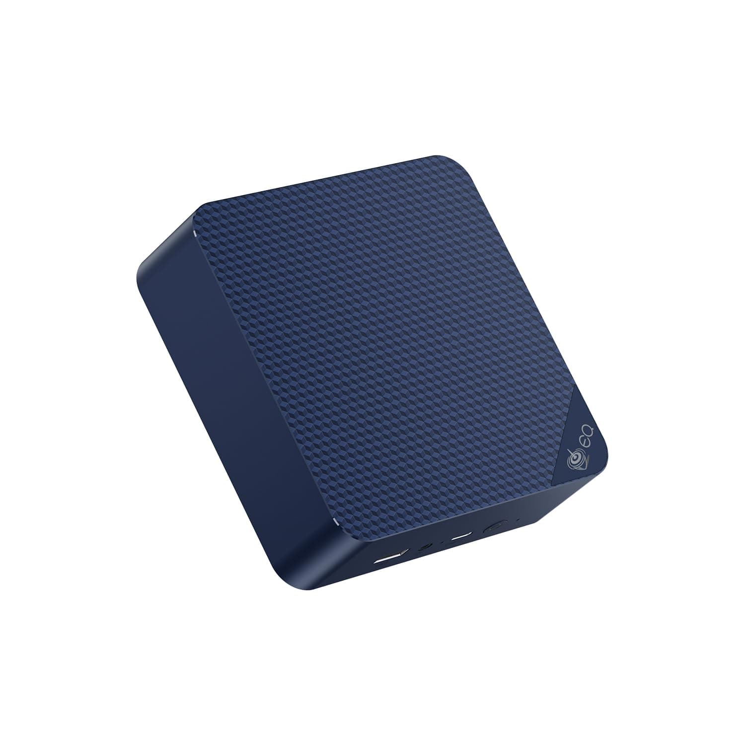 EQ14 Mini PC with Processor N150,16G DDR4 500G SSD Mini Desktop Computer, WiFi6, BT5.2 Dual HDMI, Dual LAN 2.5G Ports Mini Computer