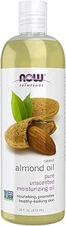 Solutions, Sweet Almond Oil, 100% Pure Moisturizing Oil, Promotes Healthy-Looking Skin, Unscented Oil, 16-Ounce,Package may vary