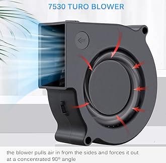 GDSTIME 7530 75mm x 75mm x 30mm 5V USB Brushless Cooling Fan