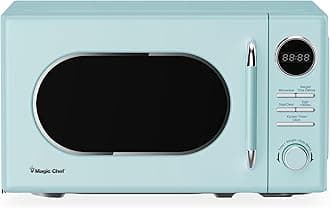 0.7 cu. ft. Retro Countertop Microwave in Mint