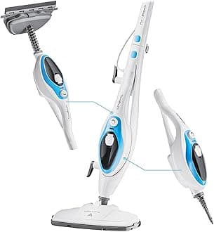 PurSteam 10-in-1 Steam Mop, Floor Steamer with Detachable Handheld Steam Cleaner for Tile, Hardwood Floors