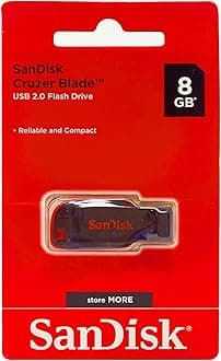 SanDisk Cruzer Blade SDCZ50-008G-I35 8GB USB 2.0 Pen Drive