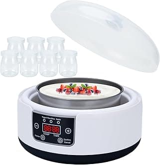 Yogurt Maker Machine 36 Hour, Probiotic Yogurt Maker with Temperature Control and 36 Hour Timer, 1.2L Yogurt Machine with LCD Display, Multi-Function Yogurt Machine for Home Use