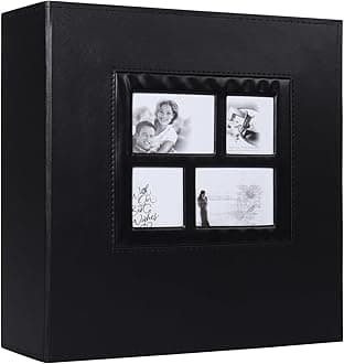 RECUTMS Photo Album 4x6 1000 Pockets Photos, Extra Large Capacity Family Wedding Picture Albums Holds 1000 Horizontal and Vertical Photos (Black)
