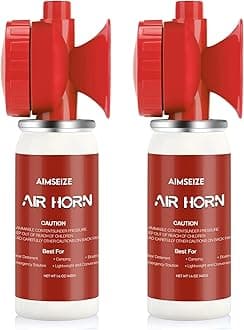 Loud Air Horns for Safety: Boat Horn Marine Bear Horn - 124dB Fog Hand Held Air Horns for Sporting Events