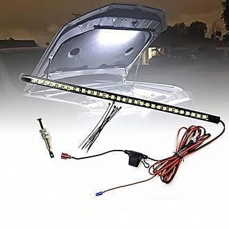 Under Hood LED Light Kit, Waterproof 12V Car LED Lights Bars Car Hood Work Inspection Lights Underhood Work Light Kit with Automatic On/Off -Universal Fits Any Vehicle