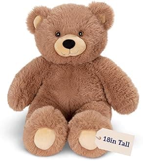 Cuddly Soft – Brown Bear Stuffed Animal, Oh So Soft, 18 inch