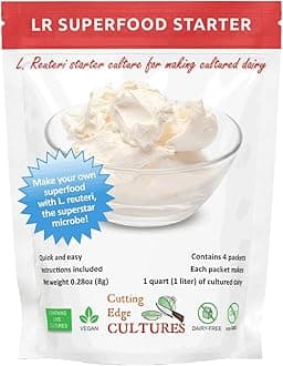 LR SuperFood Starter L. Reuteri ProBiotic As Recommended by Dr William Davis Super Gut, MD d Dairy Low and Slow Yogurt Lactobacillus