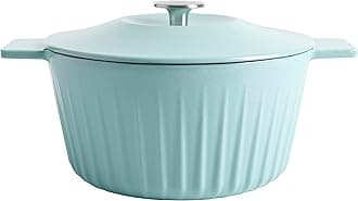 Eastholm 5 QT Enamel Cast Iron Dutch Oven, Martha Blue