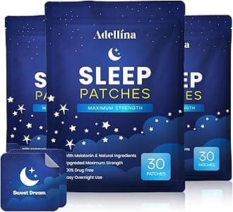 Adellina Wellness Patches for Adults – All-Natural, Skin-Friendly Adhesive Patches, Easy to Apply (90 Count)