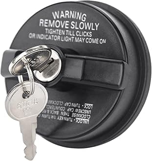 ZONFANT Locking Gas Cap W/2 Keys, Lock Fuel Cap Compatible With Toyota 4Runner FJ Cruiser Tundra, Chevy Silverado Camaro, Honda Nissan Acura Mazda Cadillac GMC And More, Replace#10504 77300-47020
