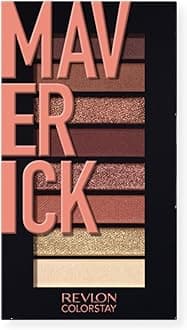 Eyeshadow Palette, ColorStay Looks Book Eye Makeup, Highly Pigmented in Blendable Matte & Metallic Finishes, 930 Maverick, 0.21 Oz