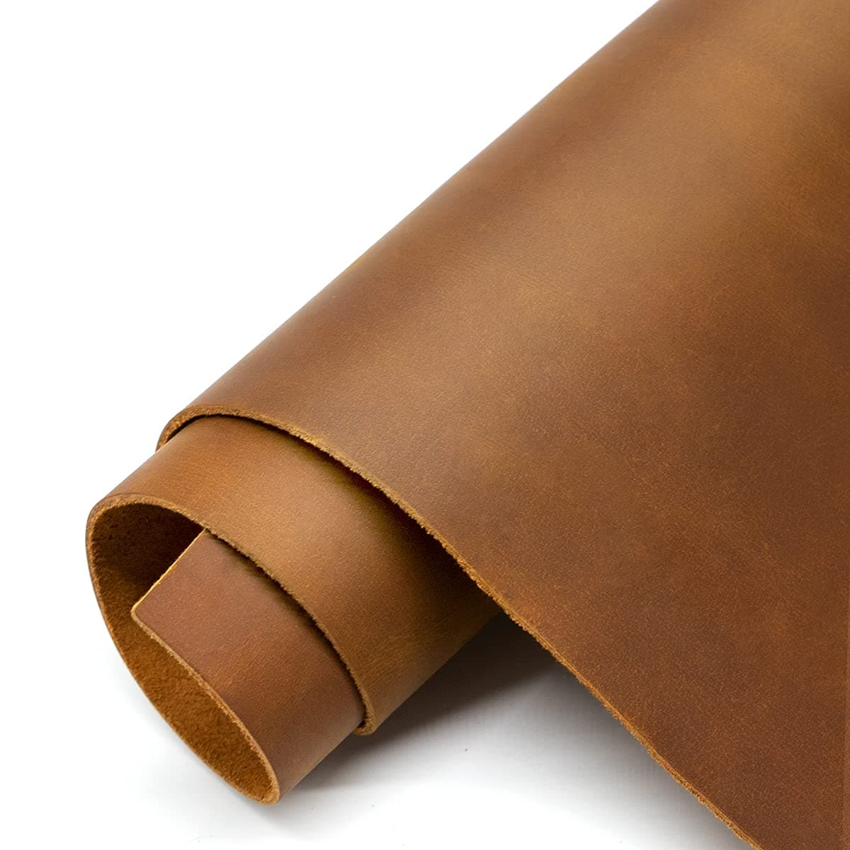 Thick Leather Sheets for Crafts Tooling Leather Square 1.8-2.1mm Full Grain Leather Pieces Genuine Cowhide Leather for Crafts Sewing Hobby Workshop Bourbon Brown 12"x12"