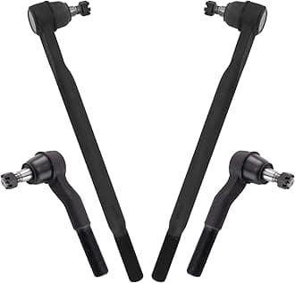 TRQ Front Inner and Outer Tie Rod Set Compatible with 2011-2016 Ford F-250 Super Duty F-350 Super Duty