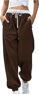 Womens Casual Athletic Cotton Long Sweatpants,Teen Girl Solid Color Cute Hiking Long Pants,Fall Trendy Clothes