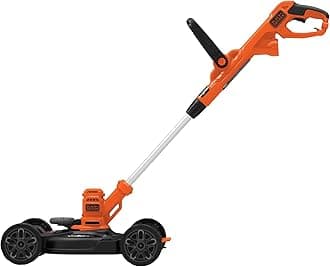 BLACK+DECKER BESTA512CM Electric Lawn Mower, Orange