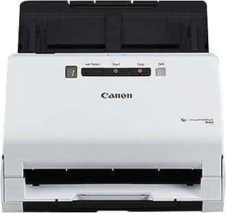 Canon imageFORMULA R40 Office Document Scanner For PC and Mac, Color Duplex Scanning, Easy Setup For Office Or Home Use, Includes Scanning Software