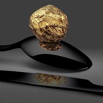 KINGSTONE Black Silverware Set, 20-Piece Flatware Set for 4, 18/10 Stainless Steel Cutlery for Home Kitchen and Restaurant