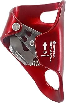 NewDoar Rock Climbing Chest Ascender Abdominal for Vertical Rope Climbing CE Certified Rope Clamp for 8~13MM Rope