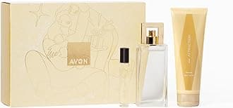 Attraction for Her Three Piece Gift Set with Eau de Parfum 50ml Body Lotion 125ml and Purse Spray 10ml in a Gift Box, Fruity and Musk Scent Notes, Long Lasting Formula, Cruelty Free