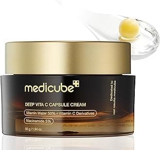 Medicube Deep Vita C Capsule Cream, High Concentration Vitamin C, White Pearl, Moisturizing, New Concept, New Sensation, Moisture, Korean Cosmetics