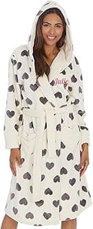 Style It UpPersonalised Womens Robe Dressing Gown - Super Soft and Warm Fleece Bathrobe - Ideal for Gifting - Available in Range of Sizes and Colours