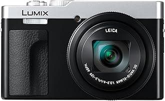 LUMIX DC-TZ99E-S Compact Travel Zoom Camera, LEICA DC Lens, 30x Zoom, 20.3MP, 4K 30p Video, Tiltable Monitor, Wi-Fi, Bluetooth, Silver