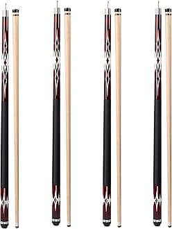 GSE Games & Sports Expert 58" 2-Piece Canadian Maple Hardwood Billiard Pool Cue Sticks for Men/Women, House or Commercial/Bar Use (Several Colors, Weight 18oz, 19oz, 20oz, 21oz Available)