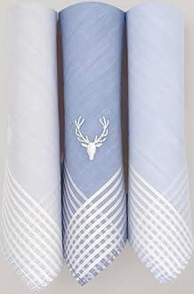 Men's Cotton Pastel Multicolour Handkerchief- Pack of 3