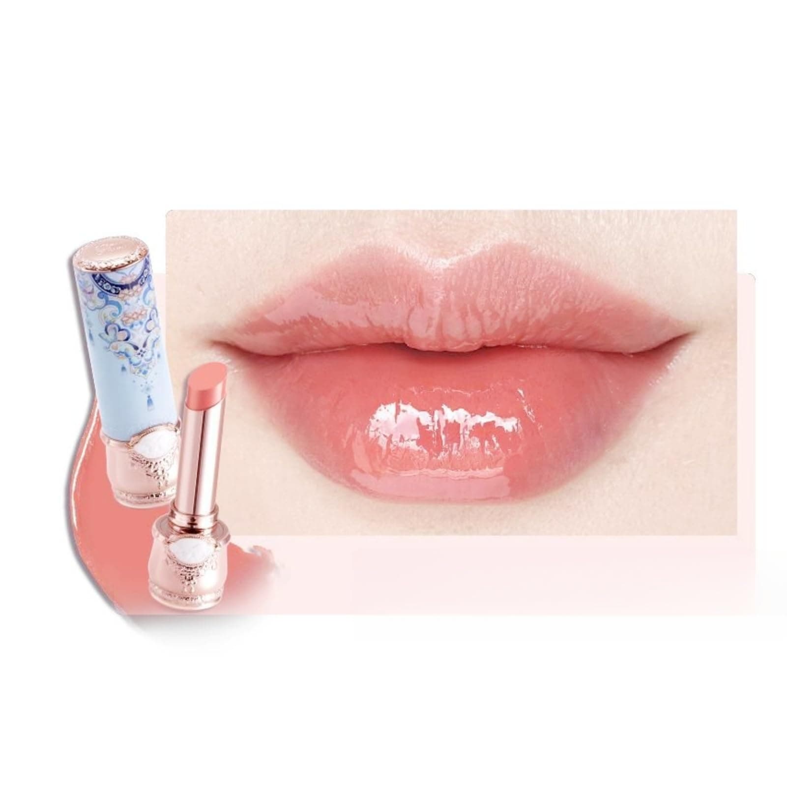 - Butterfly Cloud Collar Glossy Lipstick,Hydrating Solid Lip Gloss,Moisturizing Nude Tinted Lip Balm,Long Lasting Lip Gloss in Balm for Girls&Women,(C01 Birchleaf Pear)