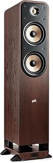 Polk Signature Elite ES55 Tower Speaker - Hi-Res Audio Certified, Dolby Atmos & DTS:X Compatible, 1" Tweeter & (2) 6.5" Woofers, Polk Power Port Technology for Effortless Bass, Contemporary Walnut
