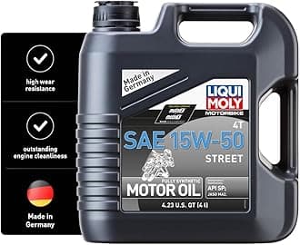LIQUI MOLY Motorbike 4T SAE 15W-50 Street | 4 L | Motorcycle Fully synthetic engine oil | SKU: 20060
