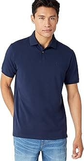 DKNYMen’s Cotton Polo Shirt – Quick Dry Regular Fit Moisture-Wicking Golf Shirt for Men (Sizes: S-2XL)