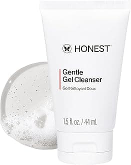 Honest Beauty Mini Gentle Gel Daily Face Cleanser | Calms, Refreshes, + Hydrates | Vegan + Safe for Sensitive Skin | Travel Size, 1.5 fl oz