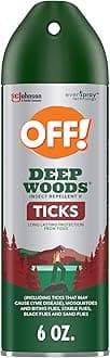 Deep Woods Insect Repellent Aerosol, Bug Spray with Long Lasting Protection from Ticks and Listed Bugs, 6 Ounce (Pack of 1)