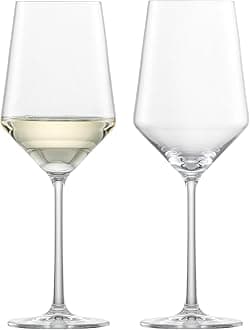 Schott Zwiesel Glas Pure Tritan Crystal Stemware Collection Glassware, 2 Count (Pack of 1), Sauvignon Blanc/Rose/Tasting, White Wine Glass
